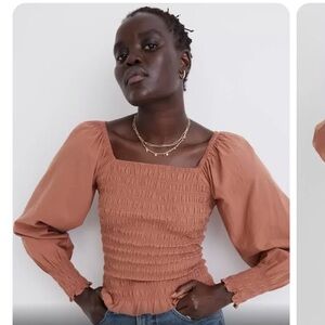 Madewell Smocked Top